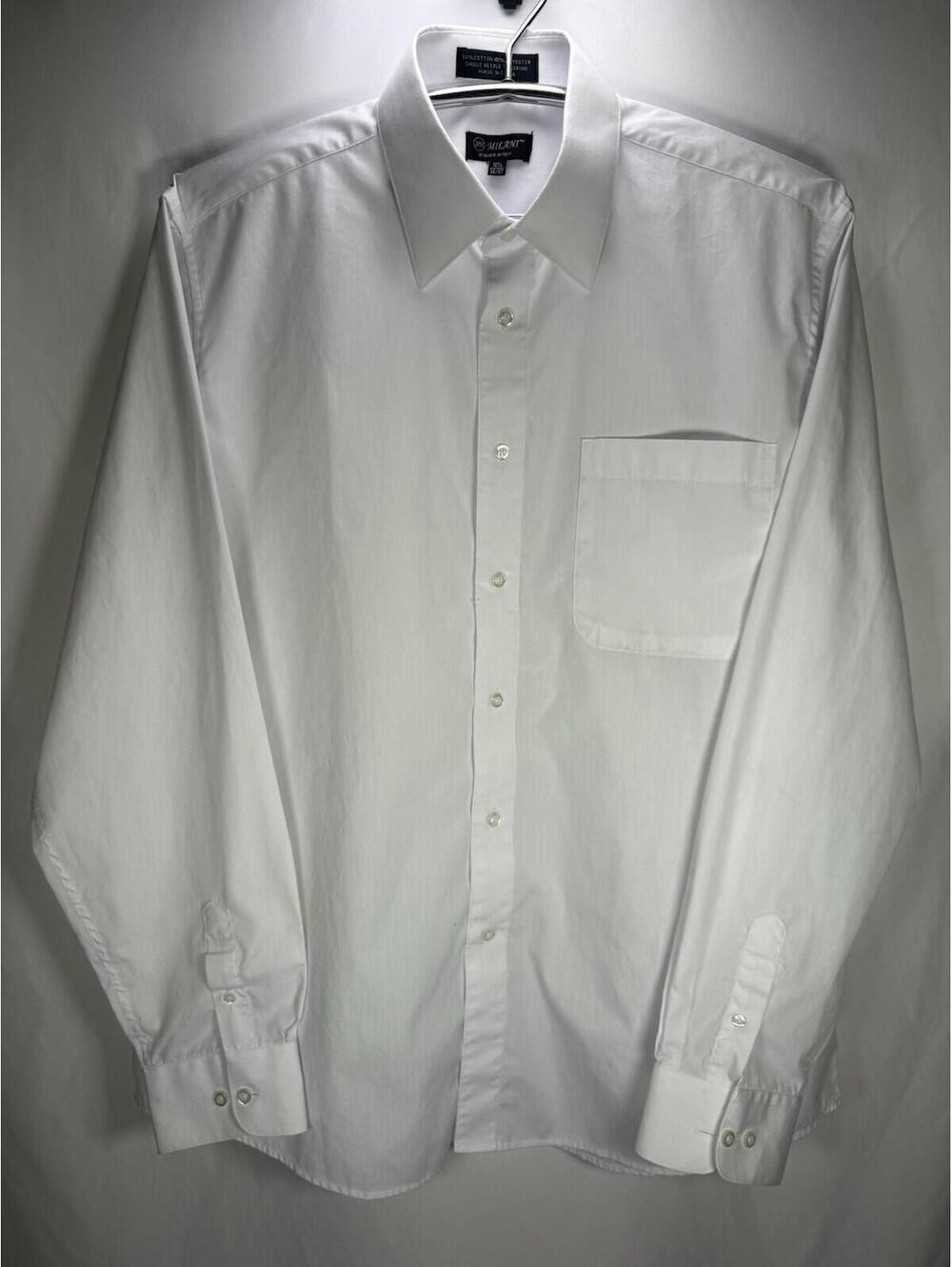 JFH Milani Men's White Shirt Size 16.5 36/37 *READ*